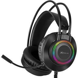AURICULARES GAMING CABLEADOS JACK 3.5MM PARA PS5 PS4 PC XBOX LUCES LED RGB GH-509 GAMER